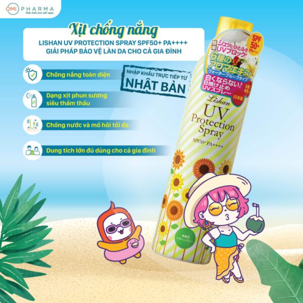 Review Kem chống nắng, xịt chống nắng cần thiết cho du lịch Hè 2022 13 Xịt chống nắng Lishan Aroma
