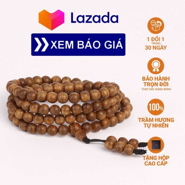 Vòng trầm hương xịn 108 hạt