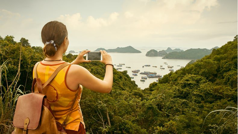 Cat Ba island on a summer day