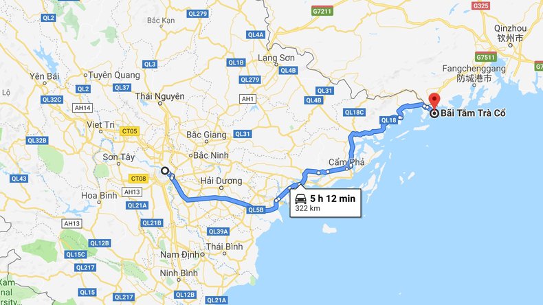Hanoi to Tra Co Beach