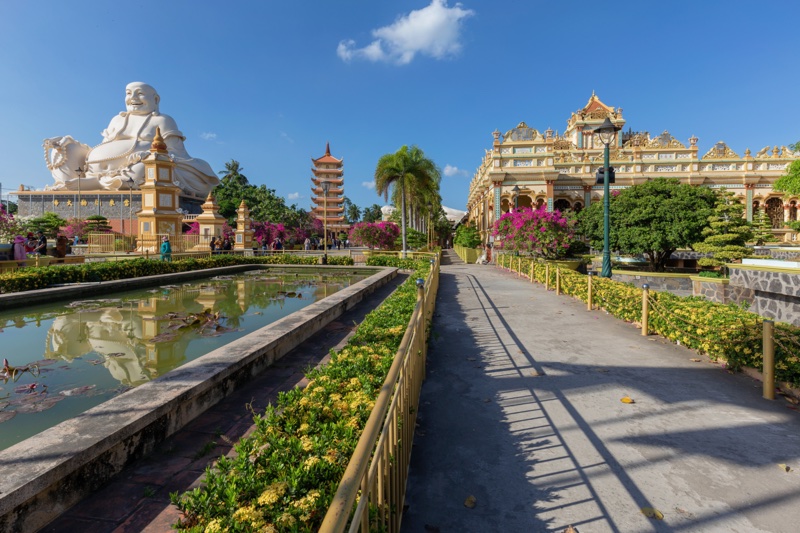 Vietnam Family Tour - Discover the Best of Vietnam in 11 Days 15 Visit Vinh Trang Pagoda in My Tho